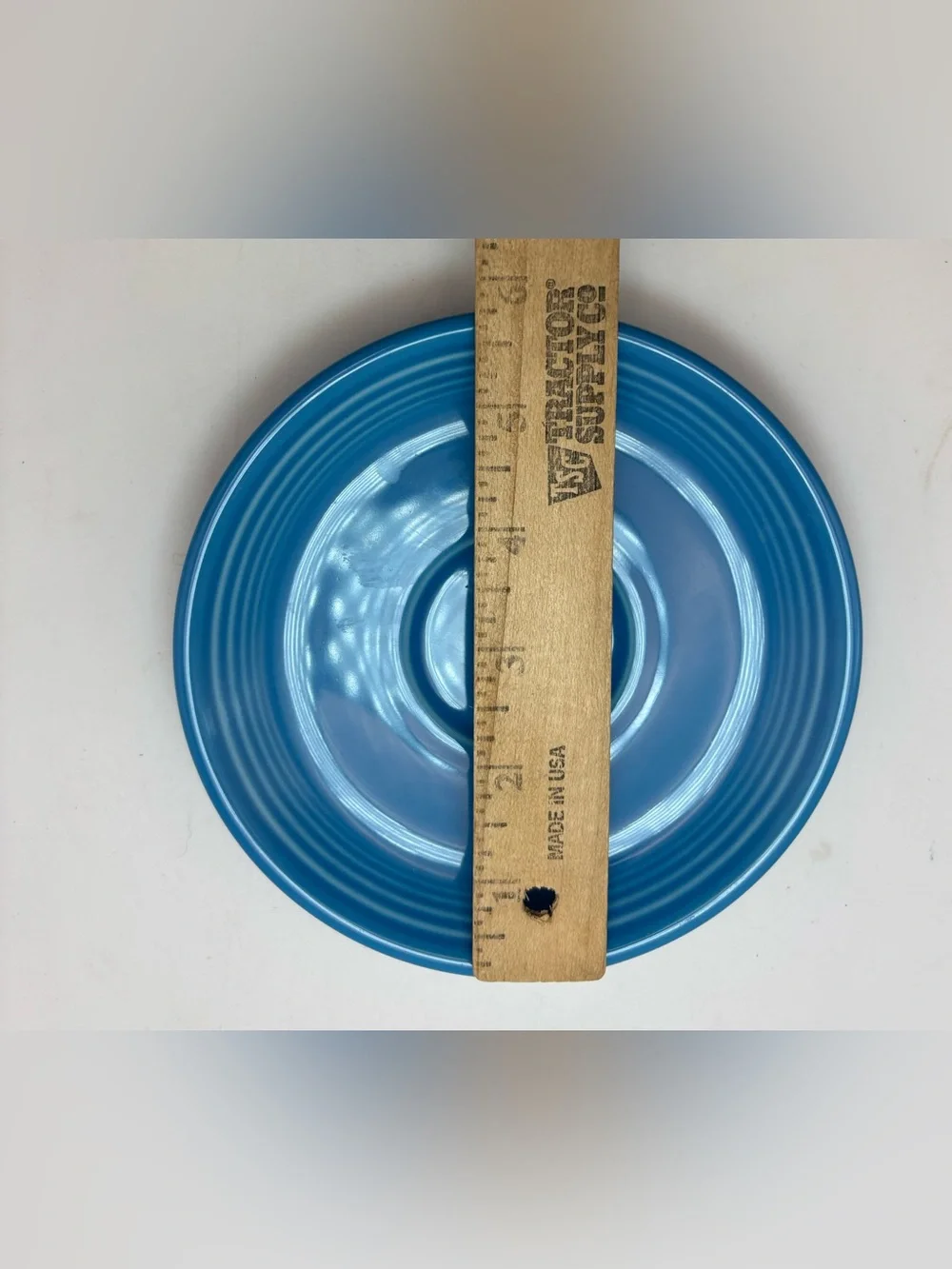 Fiesta Ware Peacock Blue Saucer 6” Homer Laughlin Fiesta USA Lead Free